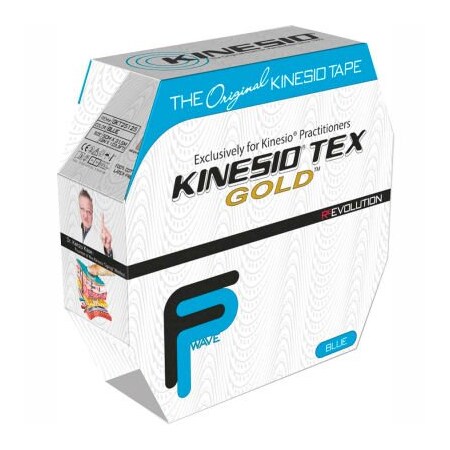 Fabrication Enterprises Kinesio Tex Gold FP Kinesiology Tape, 2" x 34 yds, Blue, Bulk Roll 24-4881
